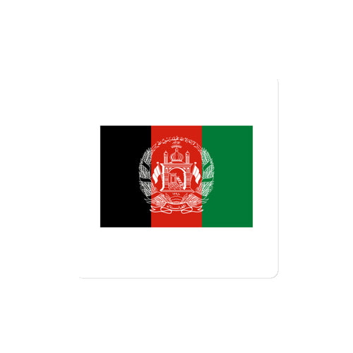 National Flag Magnets - Collection 1 Afghanistan / 4x4 / White