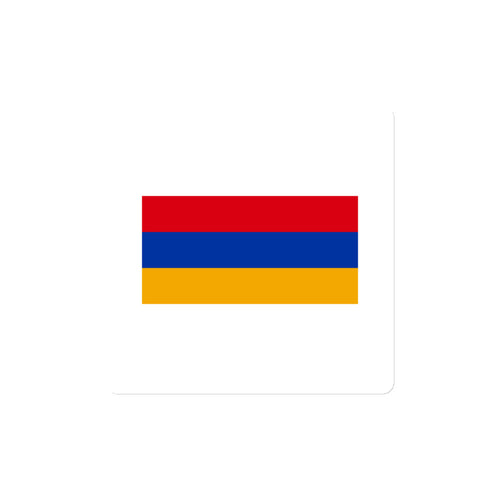 National Flag Magnets - Collection 1 Armenia / 4x4 / White