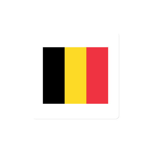National Flag Magnets - Collection 1 Belgium / 4x4 / White