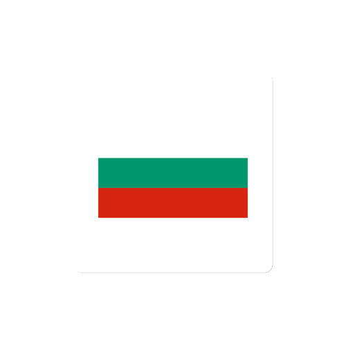 National Flag Magnets - Collection 1 Bulgaria / 4x4 / White