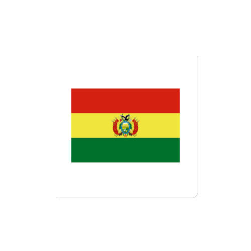 National Flag Magnets - Collection 1 Bolivia / 4x4 / White