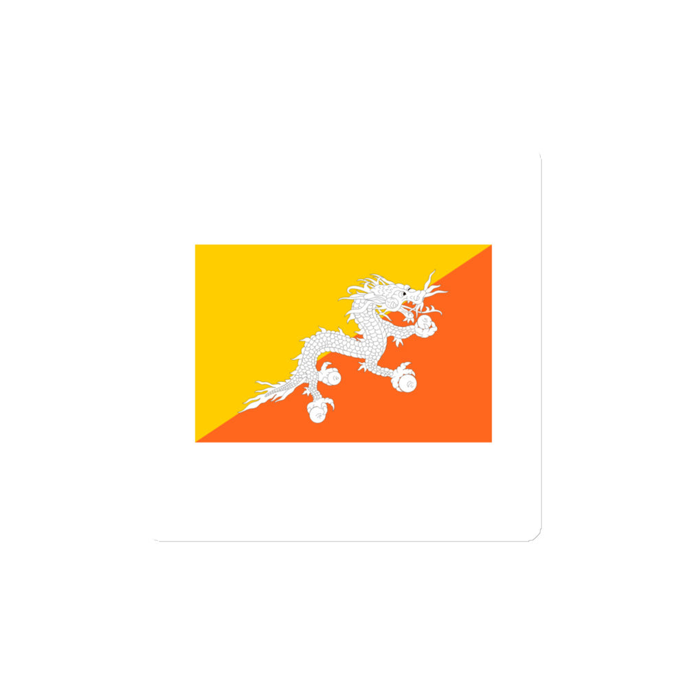 National Flag Magnets - Collection 1 Bhutan magnet-4x4
