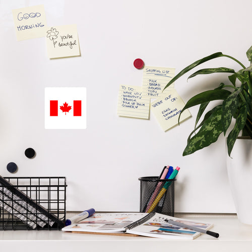 National Flag Magnets - Collection 1 Canada / 4x4 / White