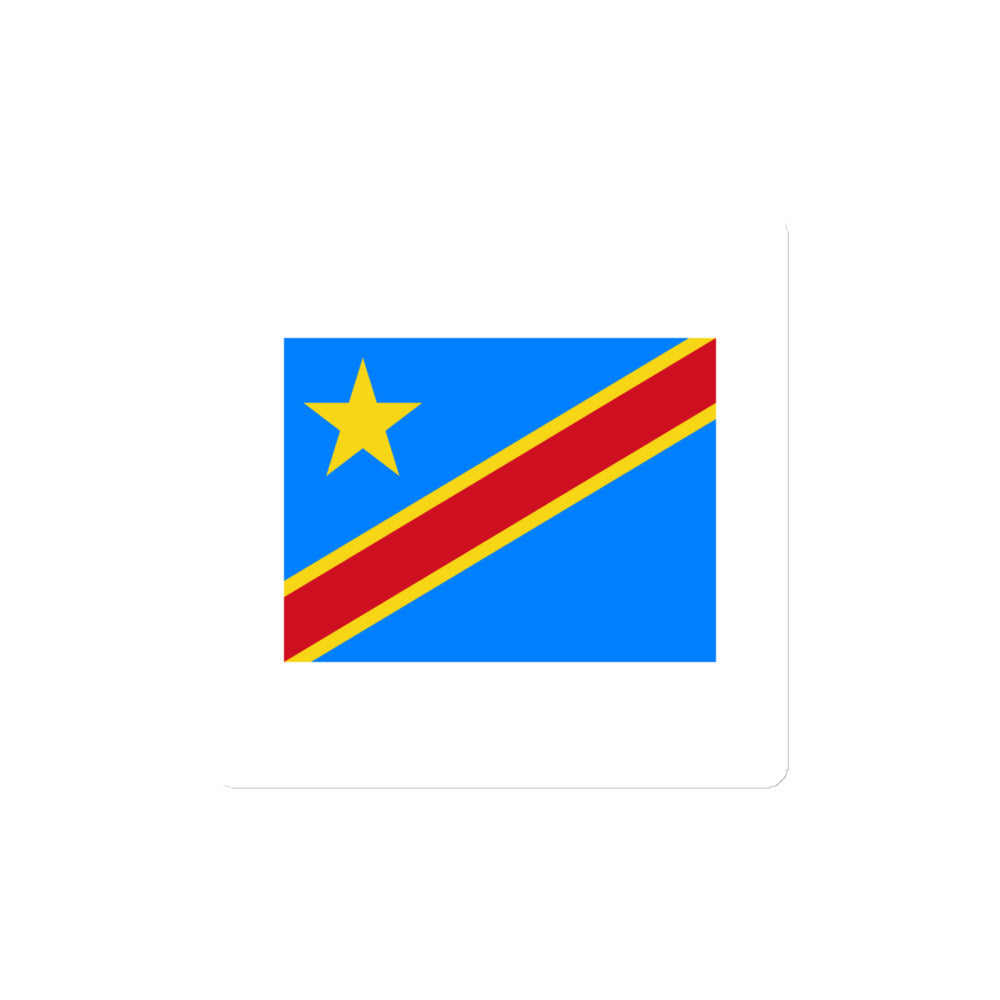 National Flag Magnets - Collection 1 Democratic Republic of the Congo magnet-4x4