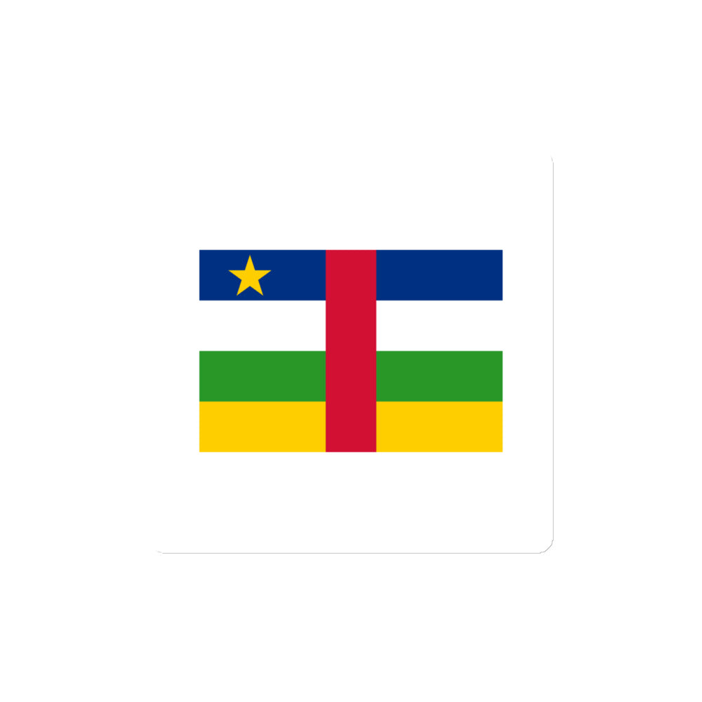 National Flag Magnets - Collection 1 Central African Republic magnet-4x4