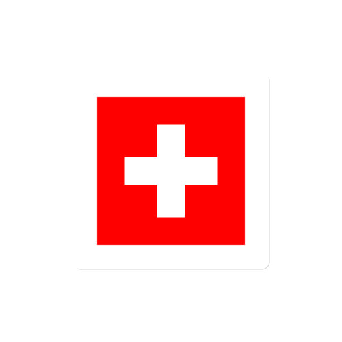 National Flag Magnets - Collection 1 Switzerland / 4x4 / White