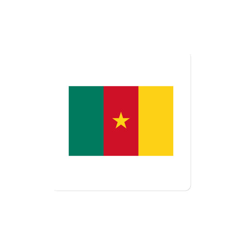 National Flag Magnets - Collection 1 Cameroon / 4x4 / White