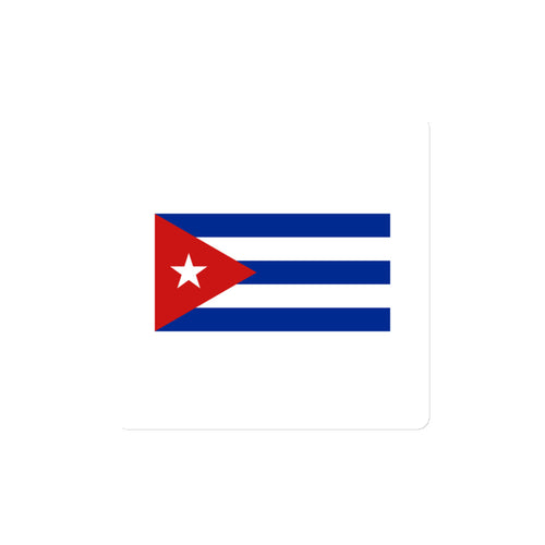 National Flag Magnets - Collection 1 Cuba / 4x4 / White