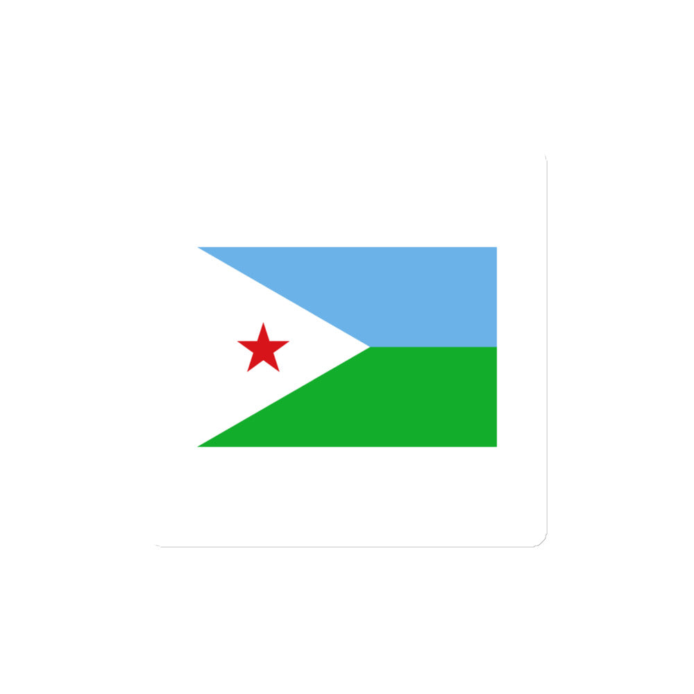 National Flag Magnets - Collection 1 Djibouti magnet-4x4