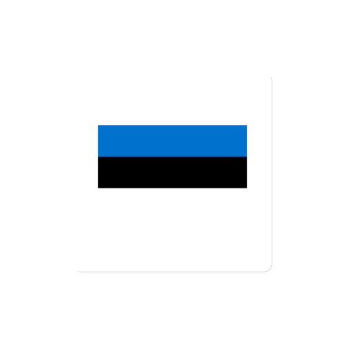 National Flag Magnets - Collection 1 Estonia / 4x4 / White