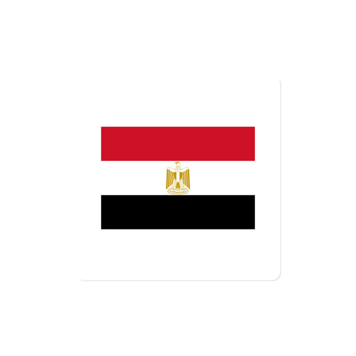 National Flag Magnets - Collection 1 Egypt / 4x4 / White