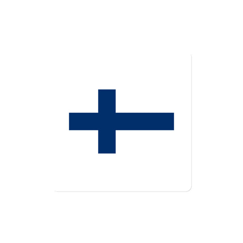 National Flag Magnets - Collection 1 Finland / 4x4 / White