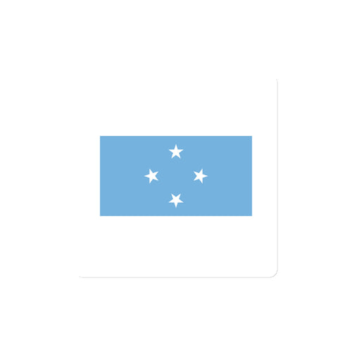 National Flag Magnets - Collection 1 Micronesia / 4x4 / White