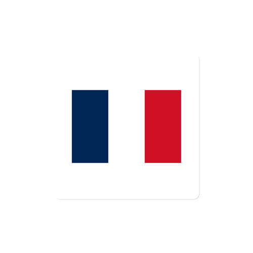 National Flag Magnets - Collection 1 France / 4x4 / White