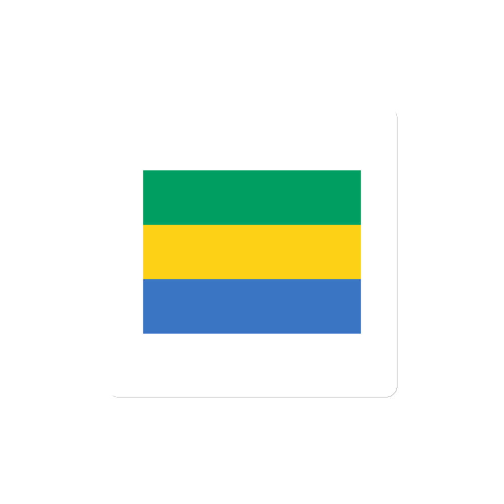 National Flag Magnets - Collection 1 Gabon magnet-4x4
