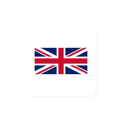 National Flag Magnets - Collection 1 United Kingdom / 4x4 / White