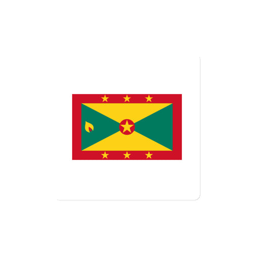 National Flag Magnets - Collection 1 Grenada / 4x4 / White