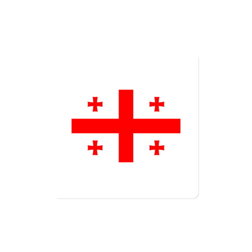 National Flag Magnets - Collection 1 Georgia / 4x4 / White