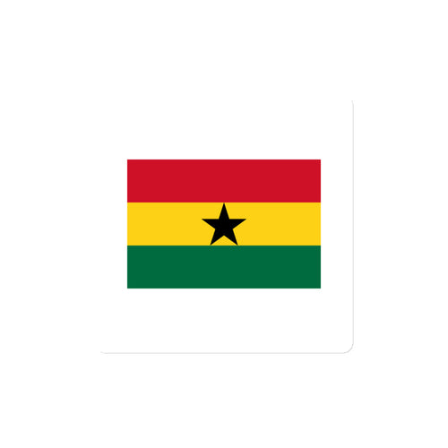 National Flag Magnets - Collection 1 Ghana / 4x4 / White