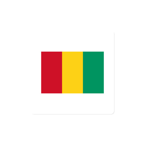 National Flag Magnets - Collection 1 Guinea / 4x4 / White