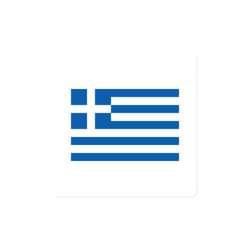National Flag Magnets - Collection 1 Greece / 4x4 / White