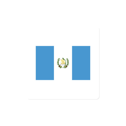 National Flag Magnets - Collection 1 Guatemala / 4x4 / White