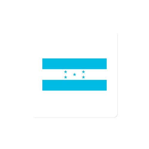 National Flag Magnets - Collection 1 Honduras / 4x4 / White