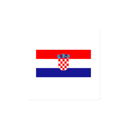National Flag Magnets - Collection 1 Croatia / 4x4 / White