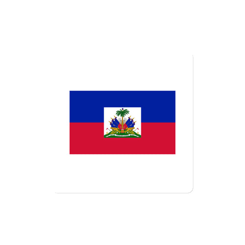 National Flag Magnets - Collection 1 Haiti / 4x4 / White