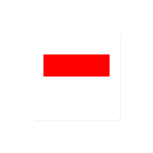 National Flag Magnets - Collection 1 Indonesia / 4x4 / White