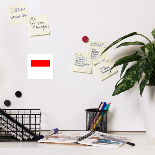 National Flag Magnets - Collection 1 Indonesia / 4x4 / White