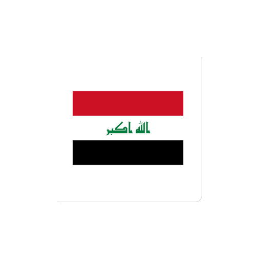 National Flag Magnets - Collection 1 Iraq / 4x4 / White
