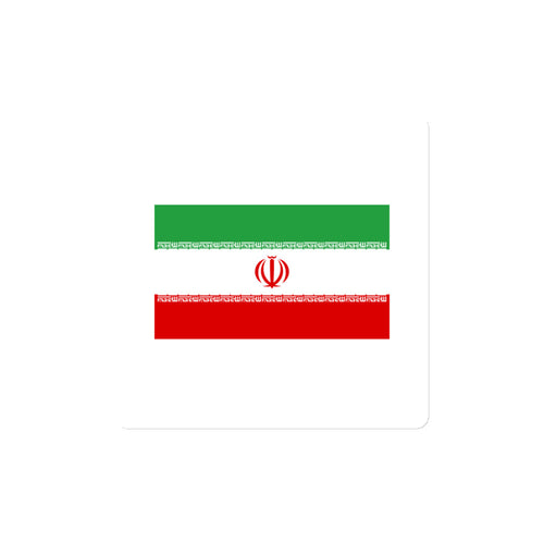 National Flag Magnets - Collection 1 Iran / 4x4 / White