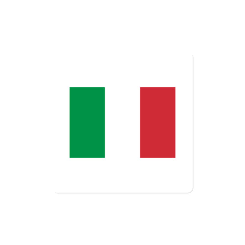 National Flag Magnets - Collection 1 Italy / 4x4 / White