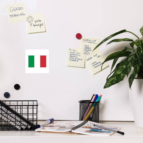 National Flag Magnets - Collection 1 Italy / 4x4 / White