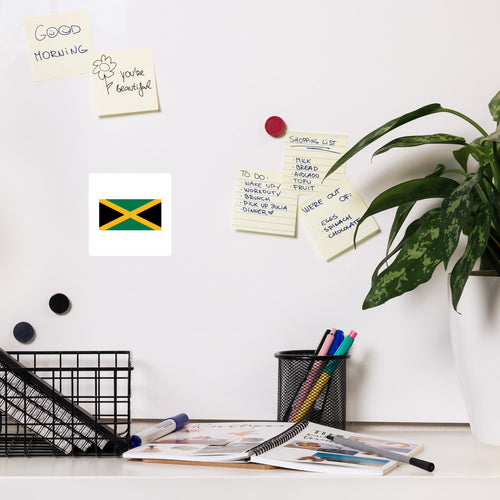 National Flag Magnets - Collection 1 Jamaica / 4x4 / White