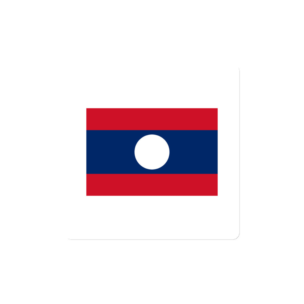 National Flag Magnets - Collection 1 Laos magnet-4x4