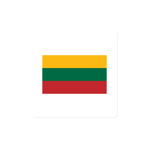 National Flag Magnets - Collection 2 Lithuania / 4x4 / White
