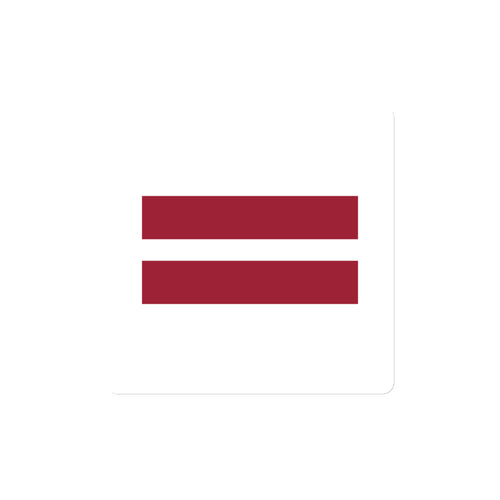 National Flag Magnets - Collection 2 Latvia / 4x4 / White