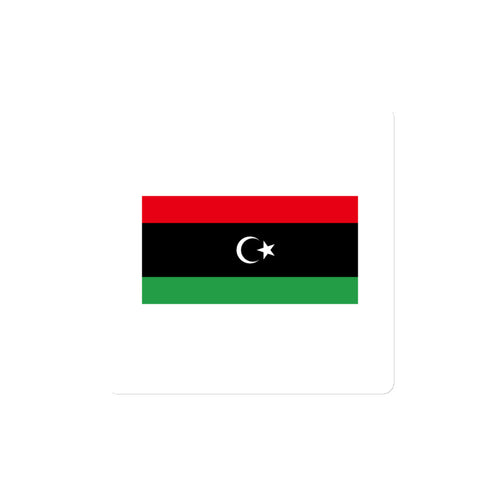 National Flag Magnets - Collection 2 Libya / 4x4 / White