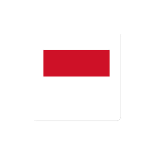 National Flag Magnets - Collection 2 Monaco / 4x4 / White