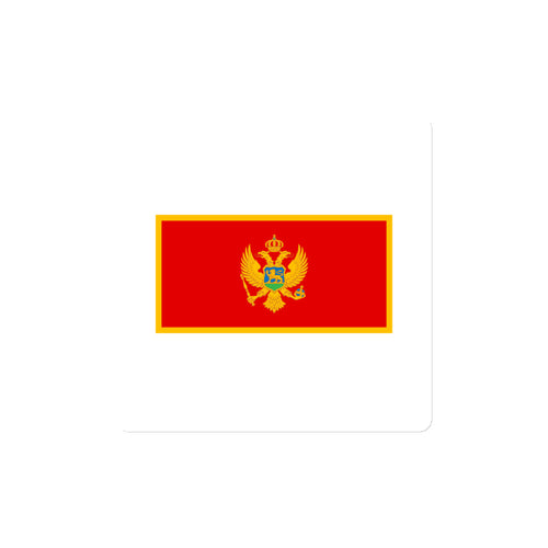 National Flag Magnets - Collection 2 Montenegro / 4x4 / White