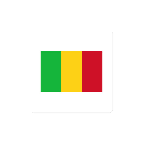National Flag Magnets - Collection 2 Mali / 4x4 / White