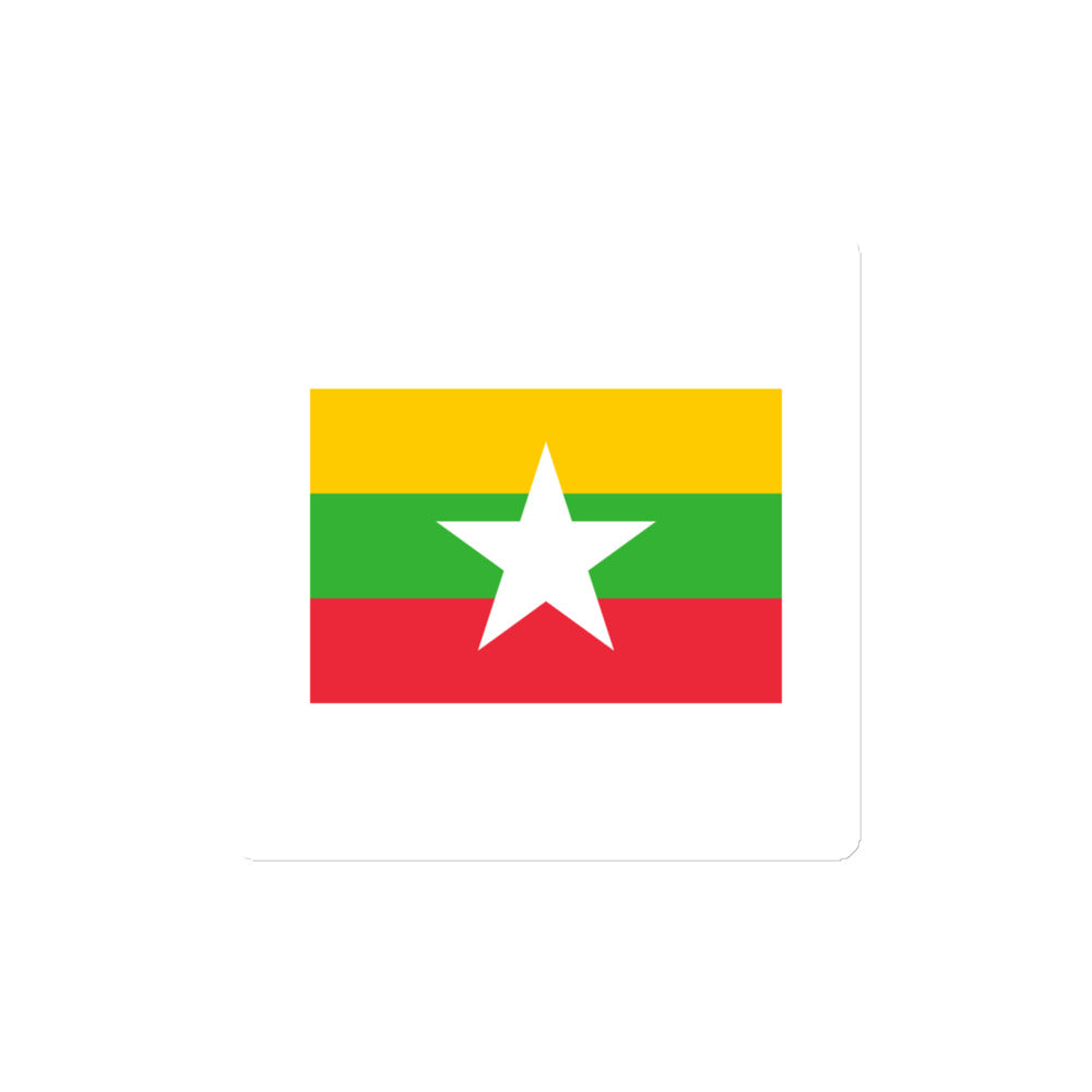 National Flag Magnets - Collection 2 Myanmar magnet-4x4