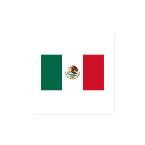National Flag Magnets - Collection 2 Mexico / 4x4 / White