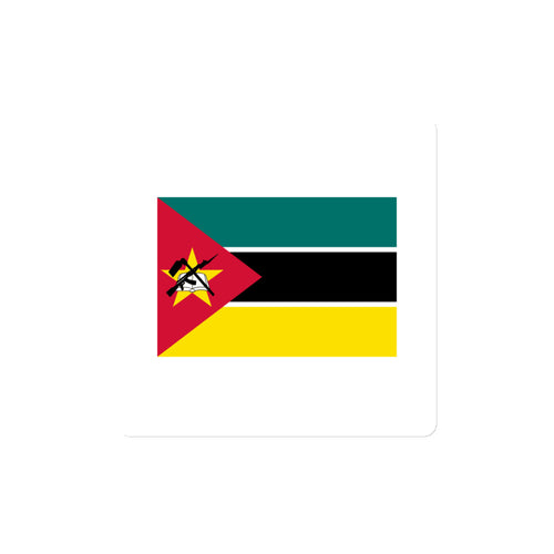 National Flag Magnets - Collection 2 Mozambique / 4x4 / White
