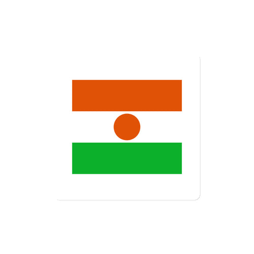 National Flag Magnets - Collection 2 Niger / 4x4 / White