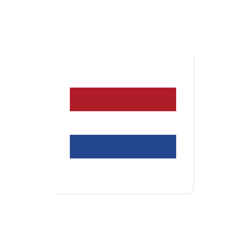 National Flag Magnets - Collection 2 Netherlands / 4x4 / White