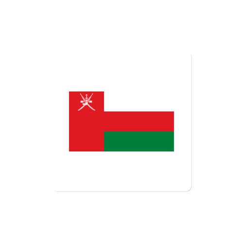 National Flag Magnets - Collection 2 Oman / 4x4 / White