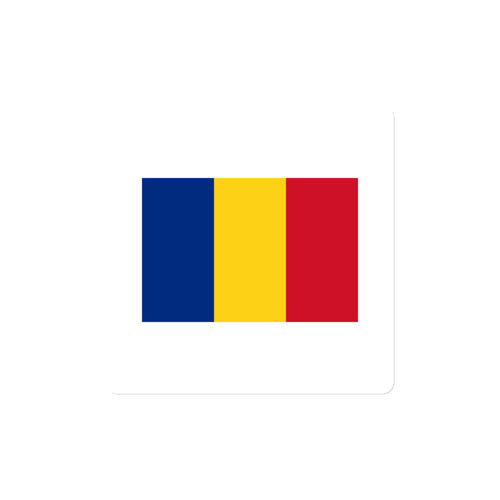 National Flag Magnets - Collection 2 Romania / 4x4 / White